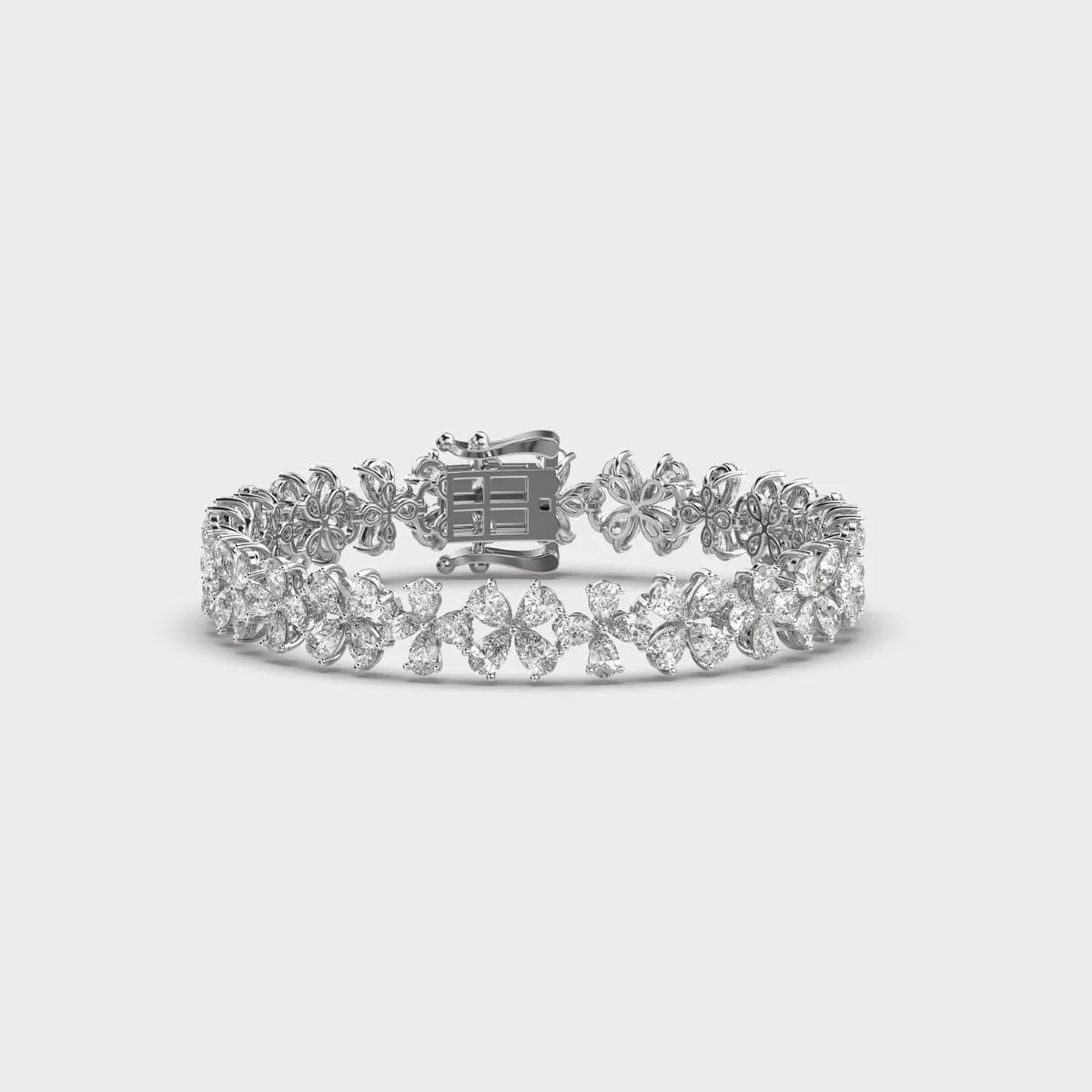 VVS Moissanite Butterfly Cluster Tennis Bracelet 925 Sterling Silver Iced Out Marquise Pear Cut Hip Hop Jewelry