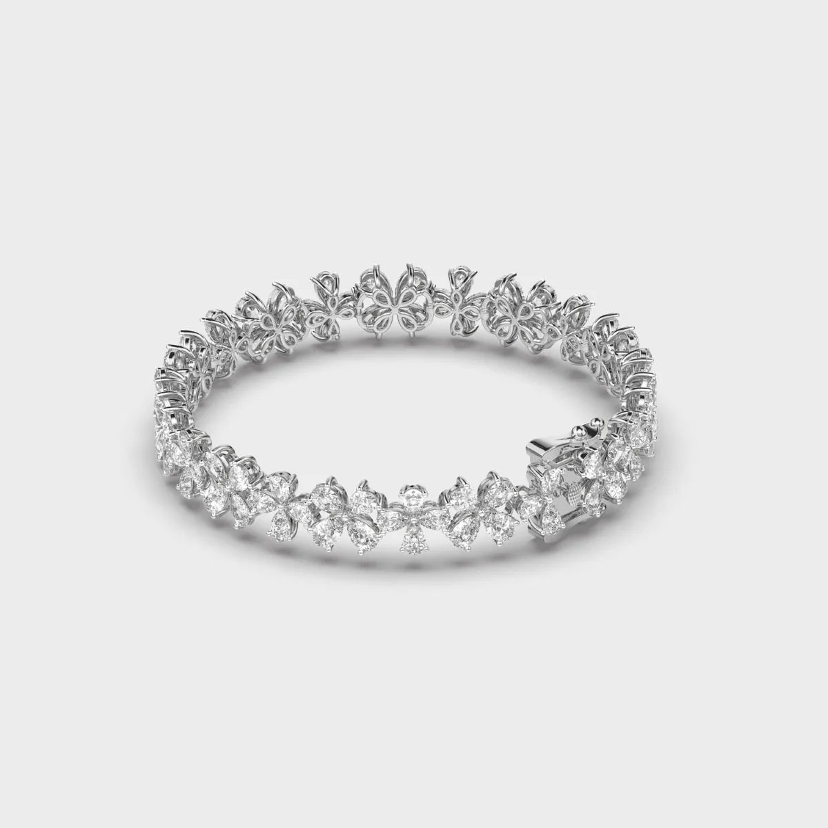 VVS Moissanite Butterfly Cluster Tennis Bracelet 925 Sterling Silver Iced Out Marquise Pear Cut Hip Hop Jewelry