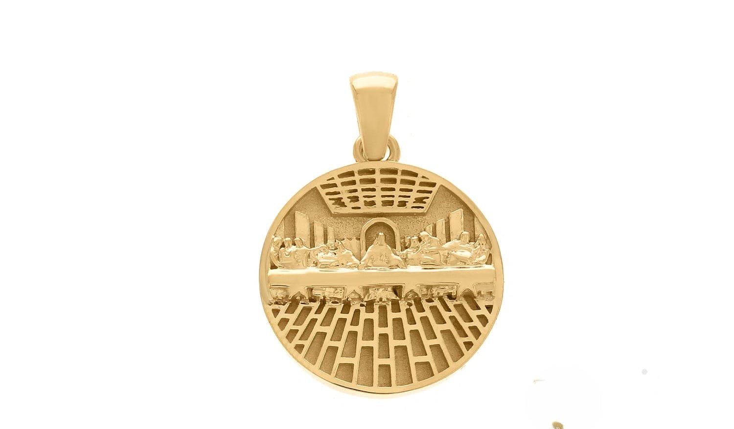 The Last Supper Medallion Pendant 925 Silver