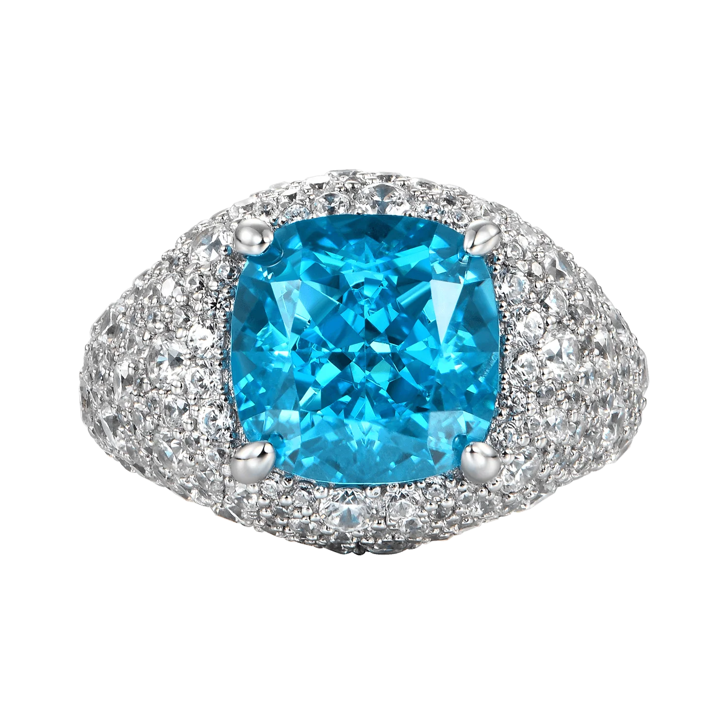 High-Quality Lab-Grown Diamond Pavé Band.