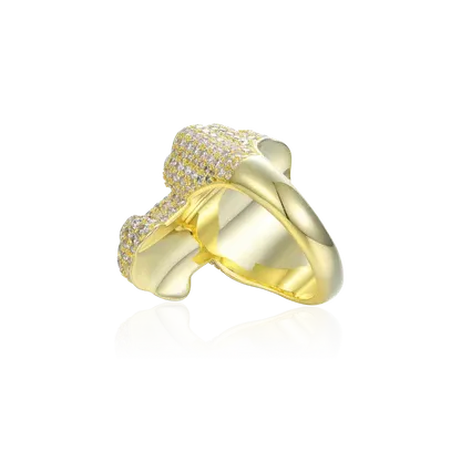 High-Quality Lab-Grown Diamond Yellow Gold Ring